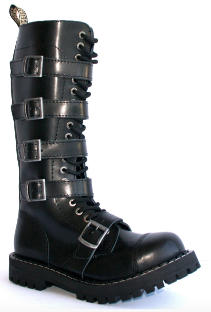 Glady - boty STEEL ROCK BLACK 5P - ZIP, 20 dírek
