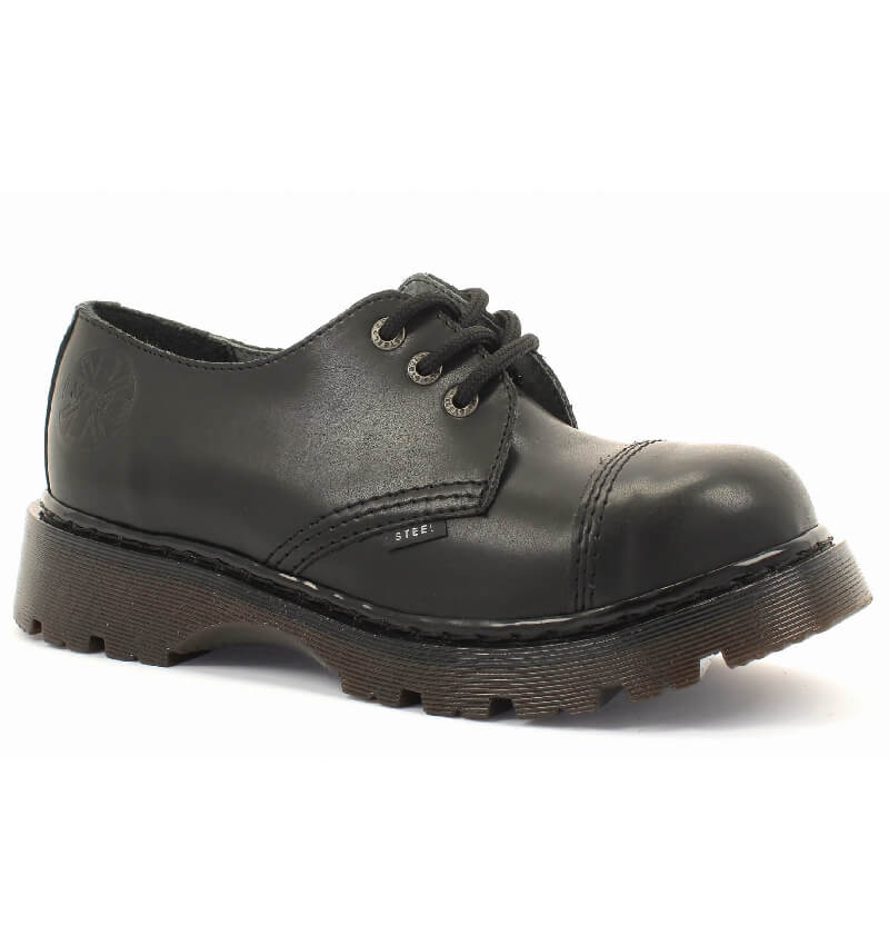 Glady - boty STEEL BLACK KAUČUK, 3 dírky