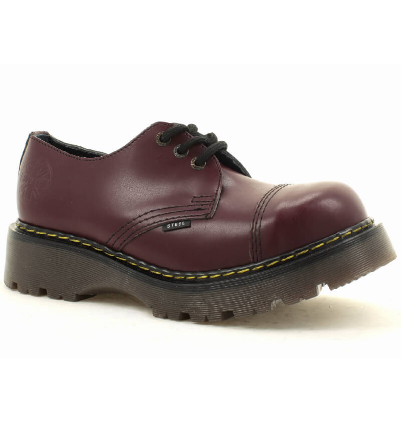 Glady - boty STEEL FULL BORDO KAUČUK, 3 dírky (ZV)