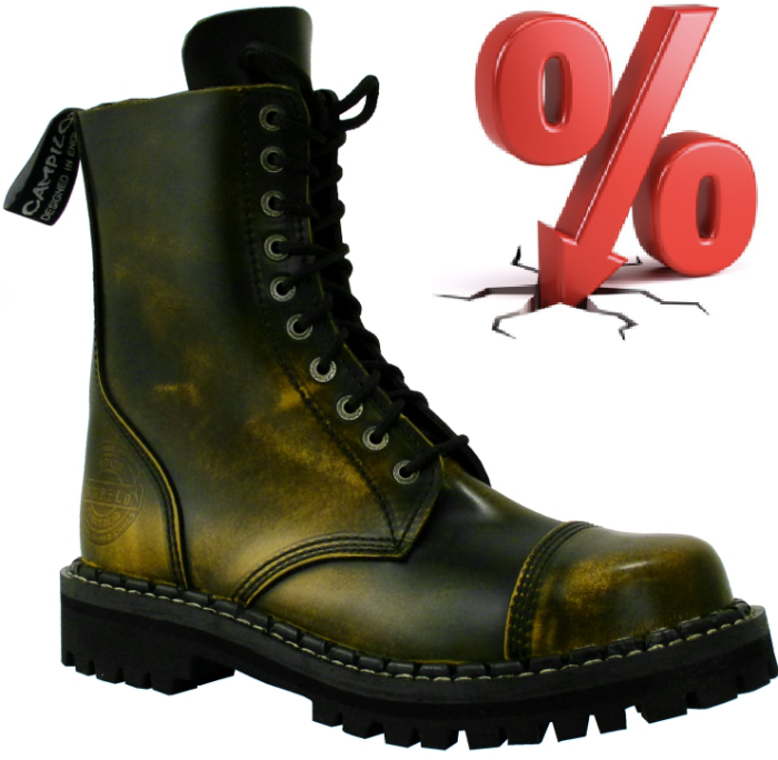 AKCE: CAMPILOT BLACK YELLOW, 10 dírek, VELIKOST 41 = SLEVA 400,-