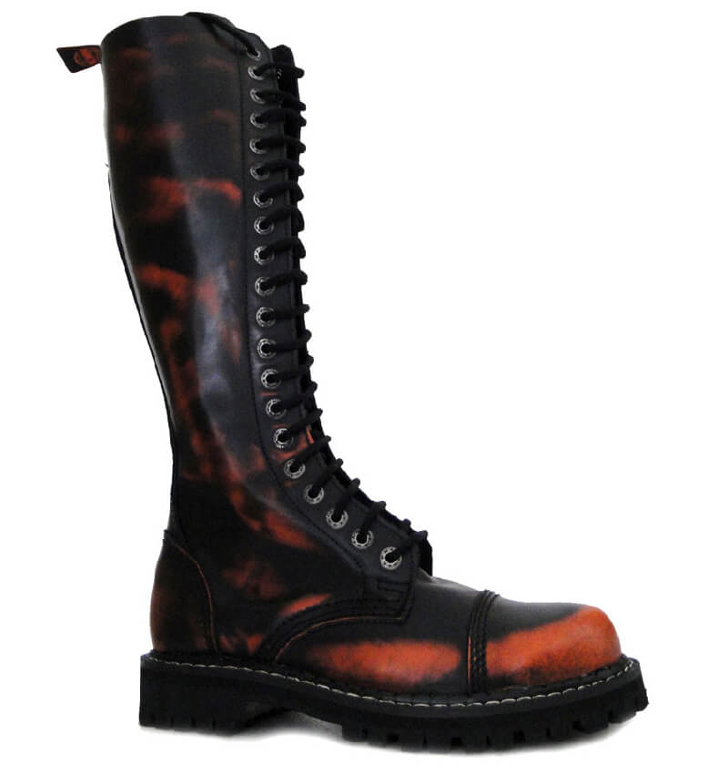 Glady - boty KMM ORANGE BLACK, 20 dírek (ZV)