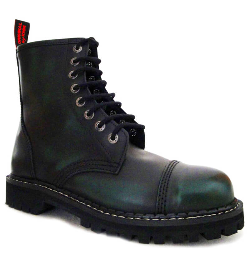 Glady - boty KMM GREEN BLACK, 8 dírek (ZV)