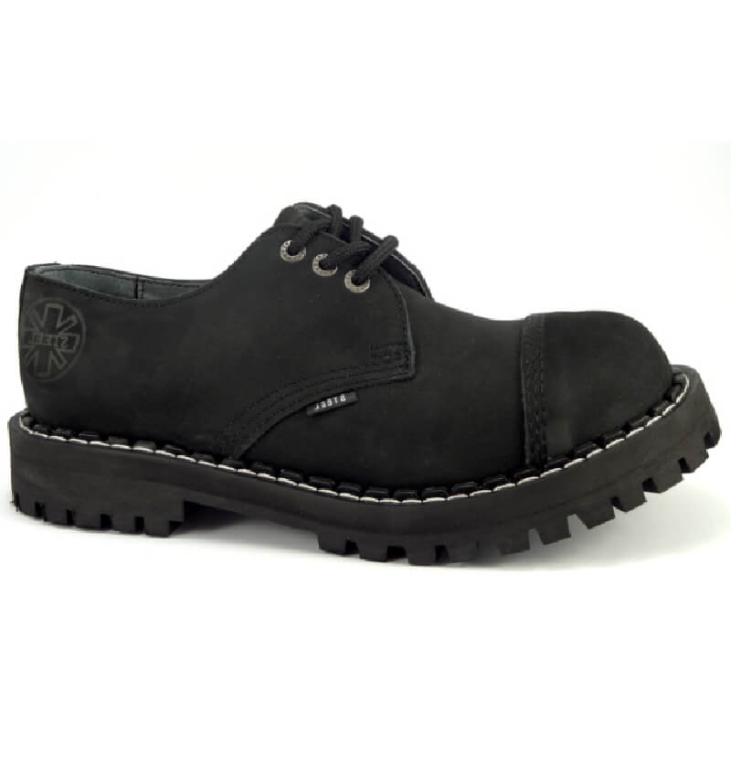 Glady - boty STEEL BLACK NUBUK, 3 dírky (ZV)