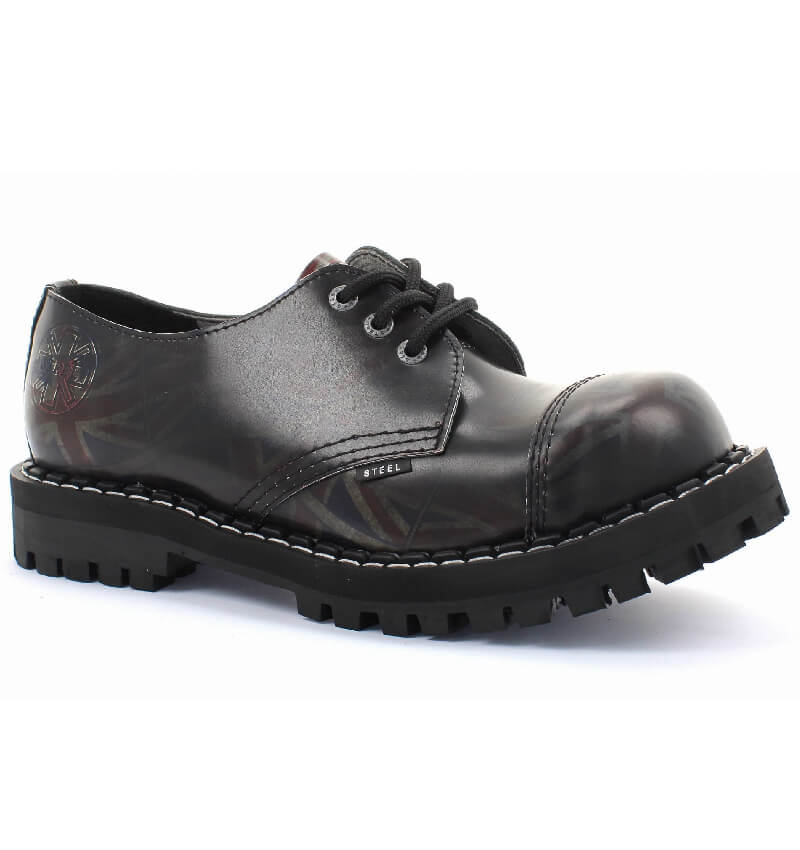 Glady - boty STEEL UK BLACK, 3 dírky