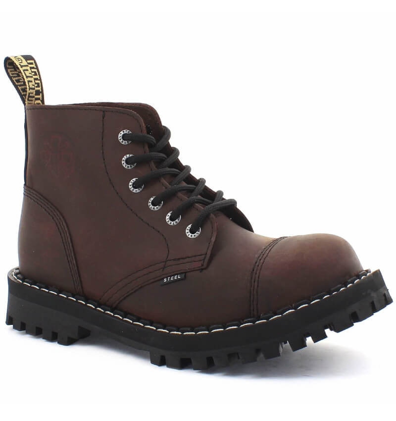 Glady - boty STEEL CRAZY BROWN, 6 dírek