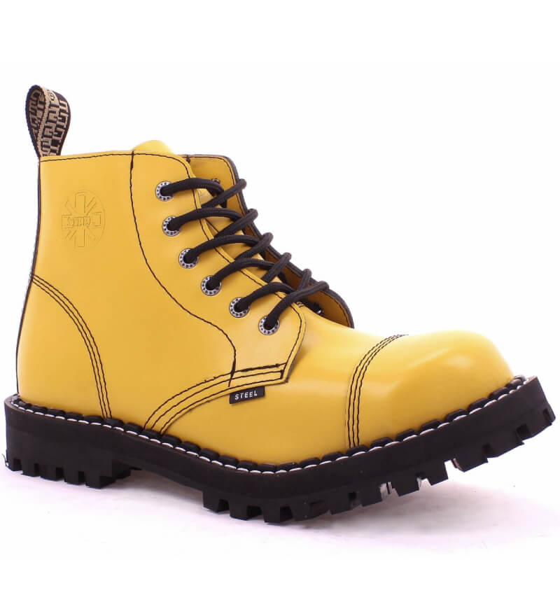 Glady - boty STEEL FULL YELLOW, 6 dírek