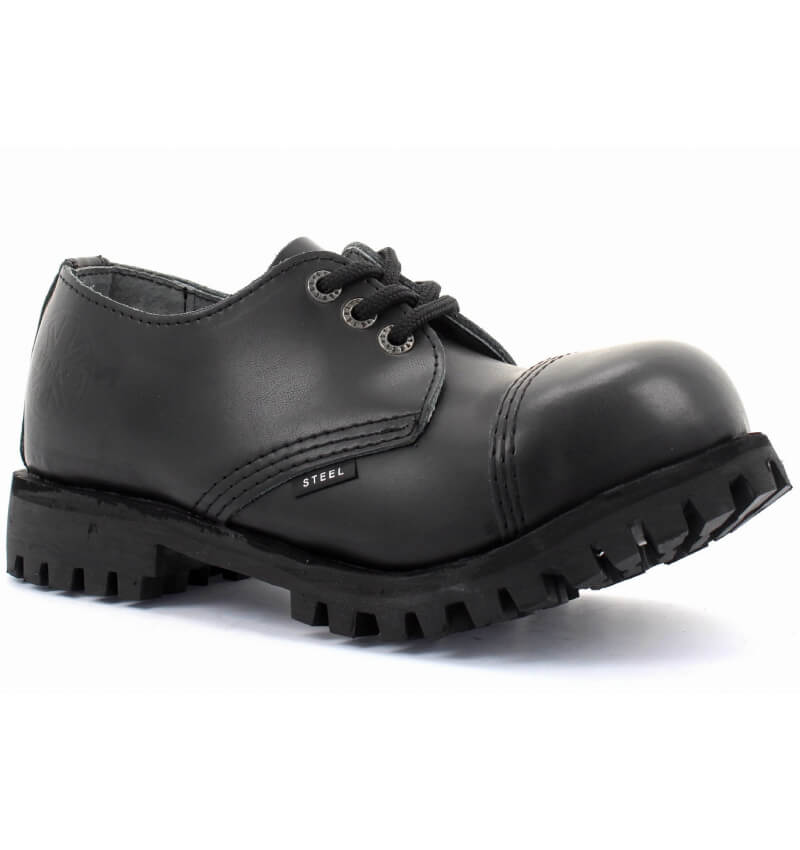 Glady - boty STEEL BLACK bez lemu, 3 dírky