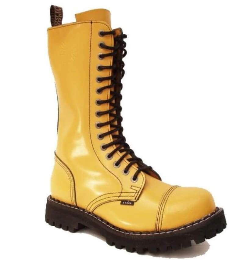 Glady - boty STEEL FULL YELLOW, 15 dírek