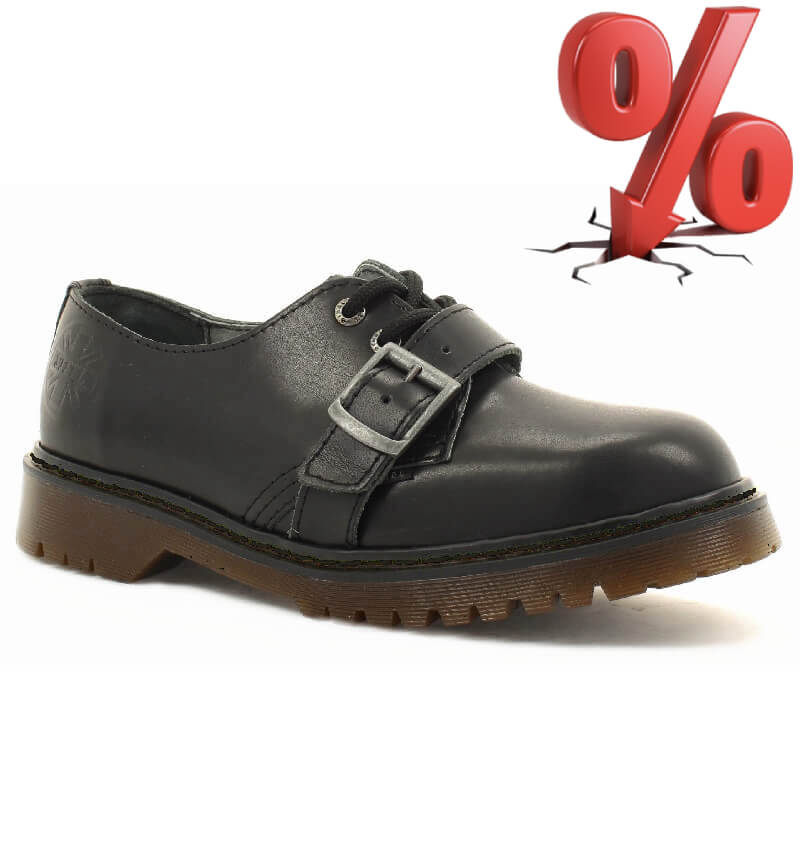 AKCE: STEEL BLACK KAUČUK 1P bez oceli, 3 dírky, VEL. 39 = SLEVA 250,-