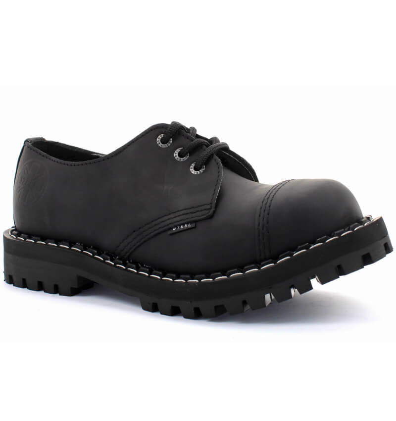 Glady - boty STEEL CRAZY BLACK, 3 dírky