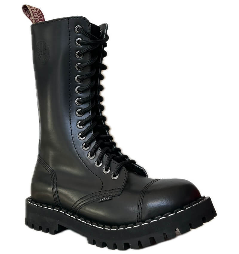 Glady - boty STEEL BLACK LEGEND bez oceli - ZIP, 15 dírek