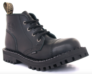 Glady - boty STEEL BLACK, 4 dírky (ZV)