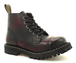 Glady - boty STEEL RED BLACK, 6 dírek