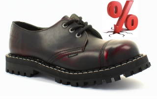 AKCE: STEEL RED BLACK, 3 dírky, VELIKOST 42 = SLEVA 200,-