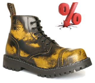 AKCE: STEEL BLACK YELLOW, 6 dírek, VELIKOST 45 = SLEVA 300,-