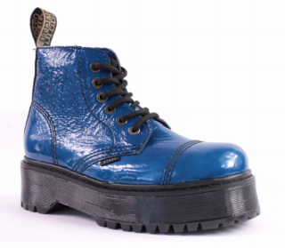 Glady - boty STEEL FULL BLUE KAUČUK HIGH bez oceli, 6 dírek (ZV)
