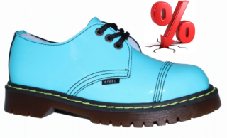 AKCE: STEEL BLUE LAZUR LAK bez oceli, 3 dír., VEL. 38 = SLEVA 300,-